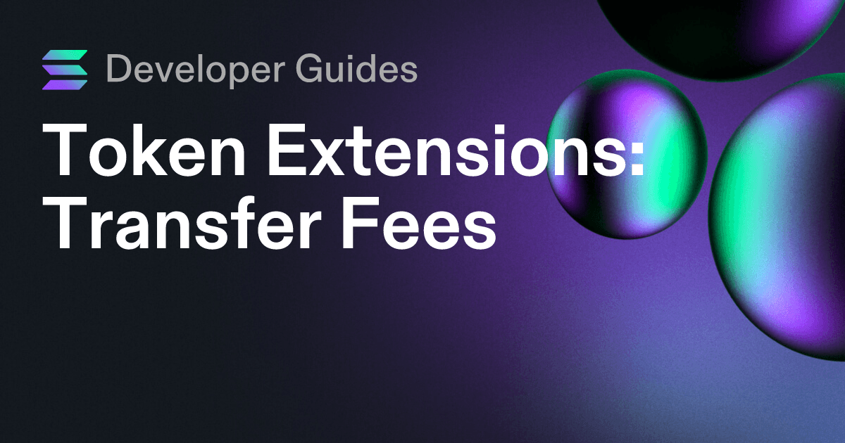 How to use the Transfer Fee extension